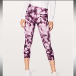 Lululemon Wunder Under High Rise Crops Blush Blossom Alpine White Candy Pink 4 Photo 1