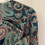 Talbots  Charming Cardigan - Bright Paisley Size M Photo 8
