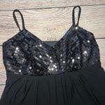 R & M Richards VTG y2k Black Sequin Babydoll Top USA Made Party Womens 10 Elegant Photo 1