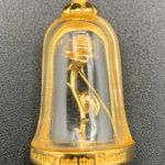 Disney Beauty And The Beast Pin Enchanted Rose In Glass Gold Photo 0