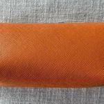 Tory Burch Sunglasses Case Orange Gold Logo Photo 1