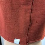 Jason Scott Red Sand Cropped Long Sleeve Sweatshirt Crew Neck Peru Womens XS Orange Photo 9