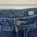 Miss Me women's 32 mid rise easy boot cut jeans rodeo western bling cowgirl show Photo 1