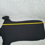 ASOS Women's Black Cotton Turtleneck 3/4 Bell Sleeve Midi Dress Size 4 Photo 9