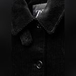 ZARA Black Corduroy Jacket Photo 8