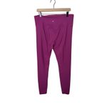 Athleta  Elation Ribbed Legging High Waist Purple Fuschia XL/T Yoga Workout Pants Photo 6