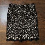 White House | Black Market black & nude lace pencil skirt size 4 Photo 2