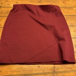 Vera Wang Simply Vera Vera‎ Wang Red Mini Stretch Skirt~Small~ Banded Waist & Hem Photo 2