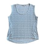 Athleta Breezy Muscle Tank Medium Gray and White Photo 2