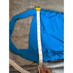 Lulus NWOT  Small Attractive Radiance Bright Blue Mesh Ruched‎ Halter Mini Dress Photo 4