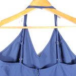 Elia Cher NEW  Blue Spaguetti Strap Sexy Open Back Pocket Dress Size L Photo 5