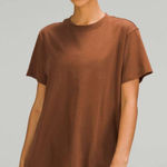Lululemon  all yours tee short sleeve shirt size 6 roasted brown Photo 0