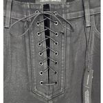 J Brand x Steph Shep Maria Coated Vendetta Lace-Up Jeans Black Size 32 NWT Photo 5