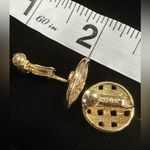 Trifari & NAPIER clip on earrings LOT of 3, gold and silver, Vintage 1920s-1980s Photo 3