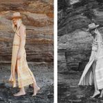 Tigerlily  Purnima Cotton Stripe Yellow Maxi Dress 4 Photo 1