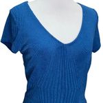 Trixxi  Blue V-Neck Dress Medium Photo 1