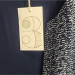 Tart  Textured Wooven Navy Blue/ White Vest Size Small Cotton Blend Photo 5