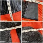 wilson's leather Y2k VTG  mid length leather jacket biker moto grunge vampy goth S Photo 6