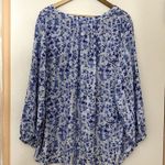 Tahari  Floral Long Sleeve Loose Fit Blouse Sz 1X Photo 4
