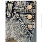 No Boundaries Denim Overalls Shorts Acid Wash Adjustable Straps Pockets Casual‎ Photo 4
