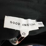 NEW Good American Stretch Knit Crew Neck Long sleeve One Piece Bodysuit Black 0 Photo 1