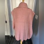 Suzanne Betro Simple by  Pink Cable Knit Poncho Photo 5