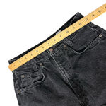 Levi's Levi’s Vintage 580 Denim Shorts Women’s XS Black High Rise Frayed Hem Orange Tab Photo 9