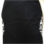 Diane Von Furstenberg DVF Emma Black/Gray Leopard Print Pencil Skirt Size 6  Photo 5