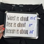 a.n.a  new approach Size 14 High Rise Jeans Jeggings Black Raw Cut Hem Button Up Photo 9