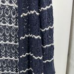 cj banks  open front longline open knit nautical cotton cardigan 1X Plus striped Photo 3