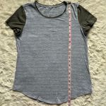 Lululemon Top Love Crew III Short Serve Stripe Heathered Core Light Grey Sage Photo 11