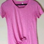 Ideology  XS Front Knot Athletic Top in Pink Rose Photo 0