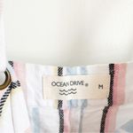Ocean Drive Striped Lightweight Beach Overall Romper sz Medium Photo 6