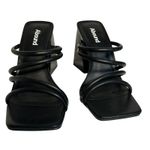 Abound  Women Black PU Square Toe Block Heel Mule Sandals 6.5M Photo 1