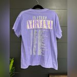Nirvana  Live ‘93 In Utero Purple Music Band Tee Unisex Concert Merch Sz L EUC Photo 1