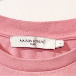 MAISON KITSUNÉ Unisex Pink Varsity Comfort T Photo 2