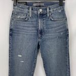 joe's jeans New Joe's Distressed High Rise Straight Ankle Jeans Dehlia Blue Size 23 Size 000 Photo 5