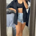 H&M Black Button Down Short Sleeve Shirt Photo 0