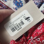 Francesca's  Alya Antonia Red Floral Overlay Romper Size Small Photo 9