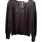 Loft NWT Embellished Bow Holiday Velour
Longsleeve Top, Sz Small Photo 9