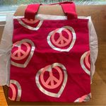 Victoria's Secret Retro Victoria’s Secret Pink Peace and Love Themed Tote Bag Photo 2