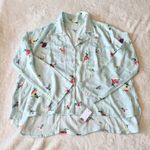 BP π
3/$15 SALE Satin Button Up Floral Pajama Shirt L Photo 1