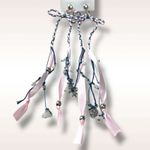 Free People Candy Baby Bow Dangle Earrings Pink Blue Braid Coquette Mermaid NWT Photo 6