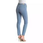 Paige Skyline Ankle Peg Ella Destructed Jeans Blue Size 26 Mid Rise Stretch Photo 2