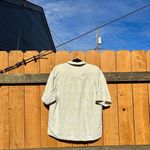 Jamaica‎ Jaxx Silk Hawaiian Shirt Mens Large Aloha Button Front Off White Cream Photo 3