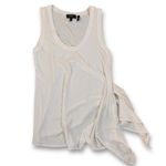 Theory EUC  Womens White Sleeveless Tie Front Tank Top Size L Photo 1
