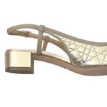 Christian Dior NEW Dior Women’s Ballet Leather Slingback Pumps size 39 Gold Photo 5