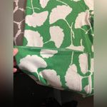 Diane Von Furstenberg  Green White Wide Leg Pants sz LG floral wide leg casual Photo 5