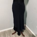 ZARA  Narciso Rodríguez Black Christmas Maxi V-Neck Silk Blend Slip Dress Sz M Photo 9