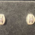 Perlasque Pendant Necklace & Earrings Set NWOT Silver Photo 2